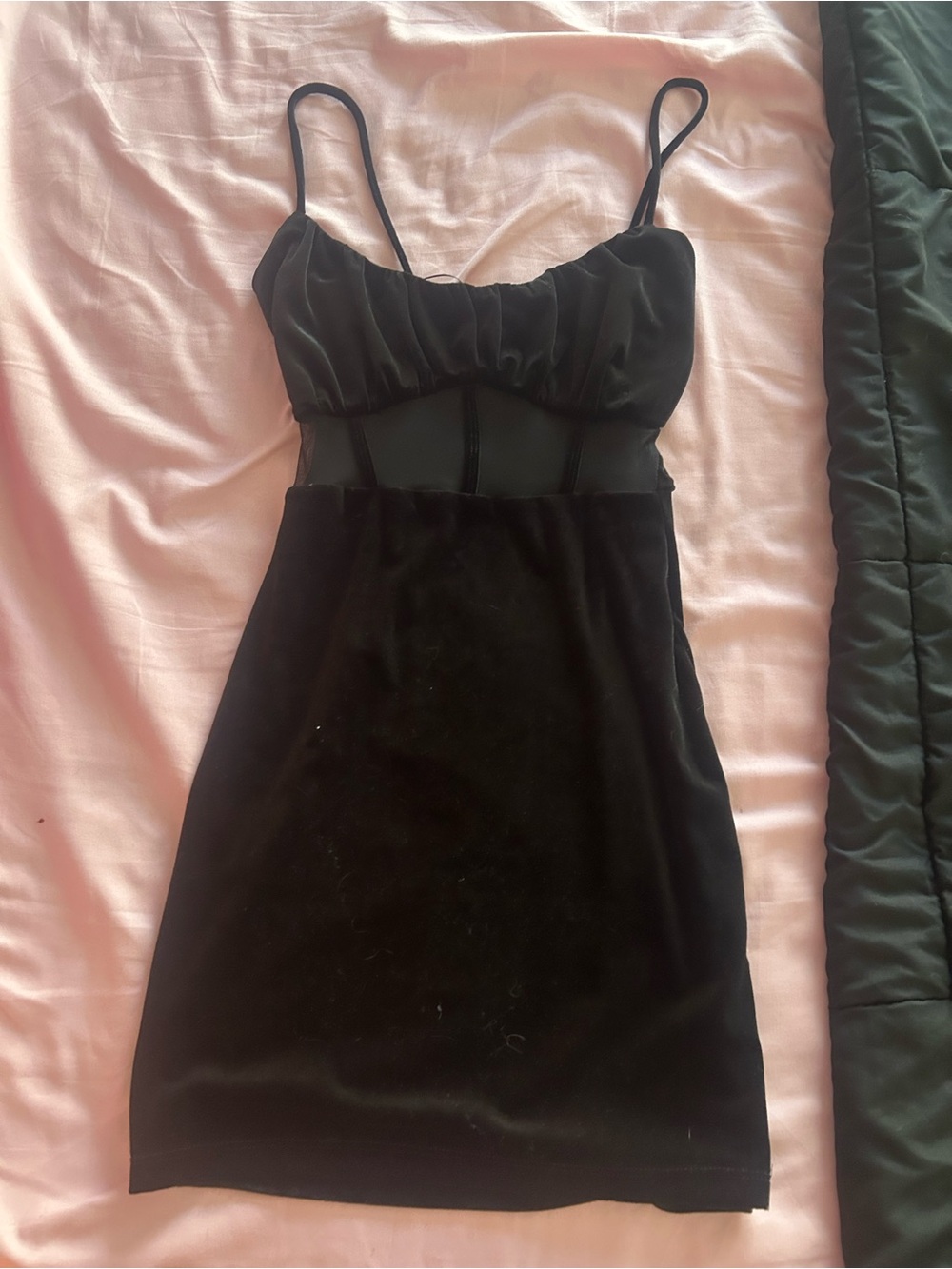 Windsor Black Spaghetti Strap Mini Dress